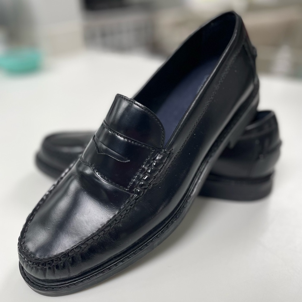 Cole Haan Pinch Marine Classic Black Leather Penny Loafers Men’s Size 10.5 EUC